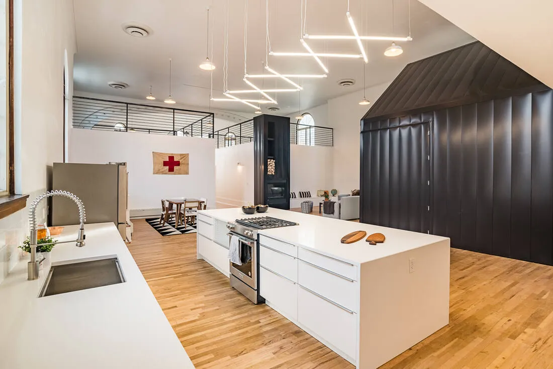 The black tiny house