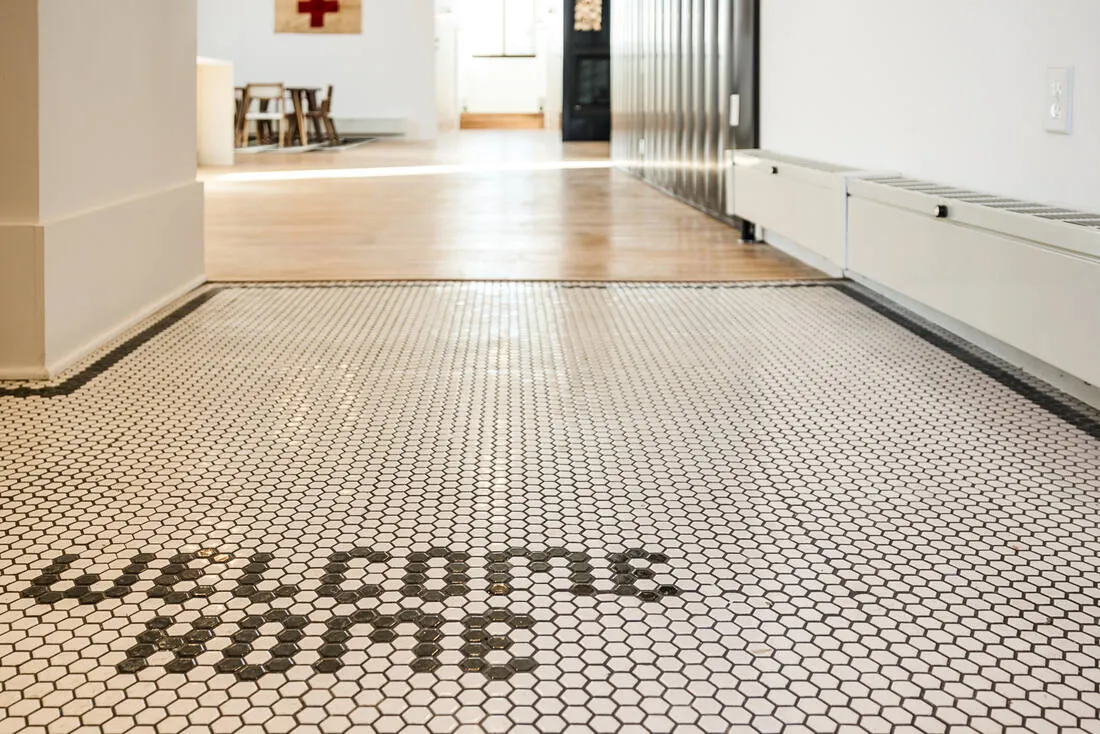 Welcome Home penny tile